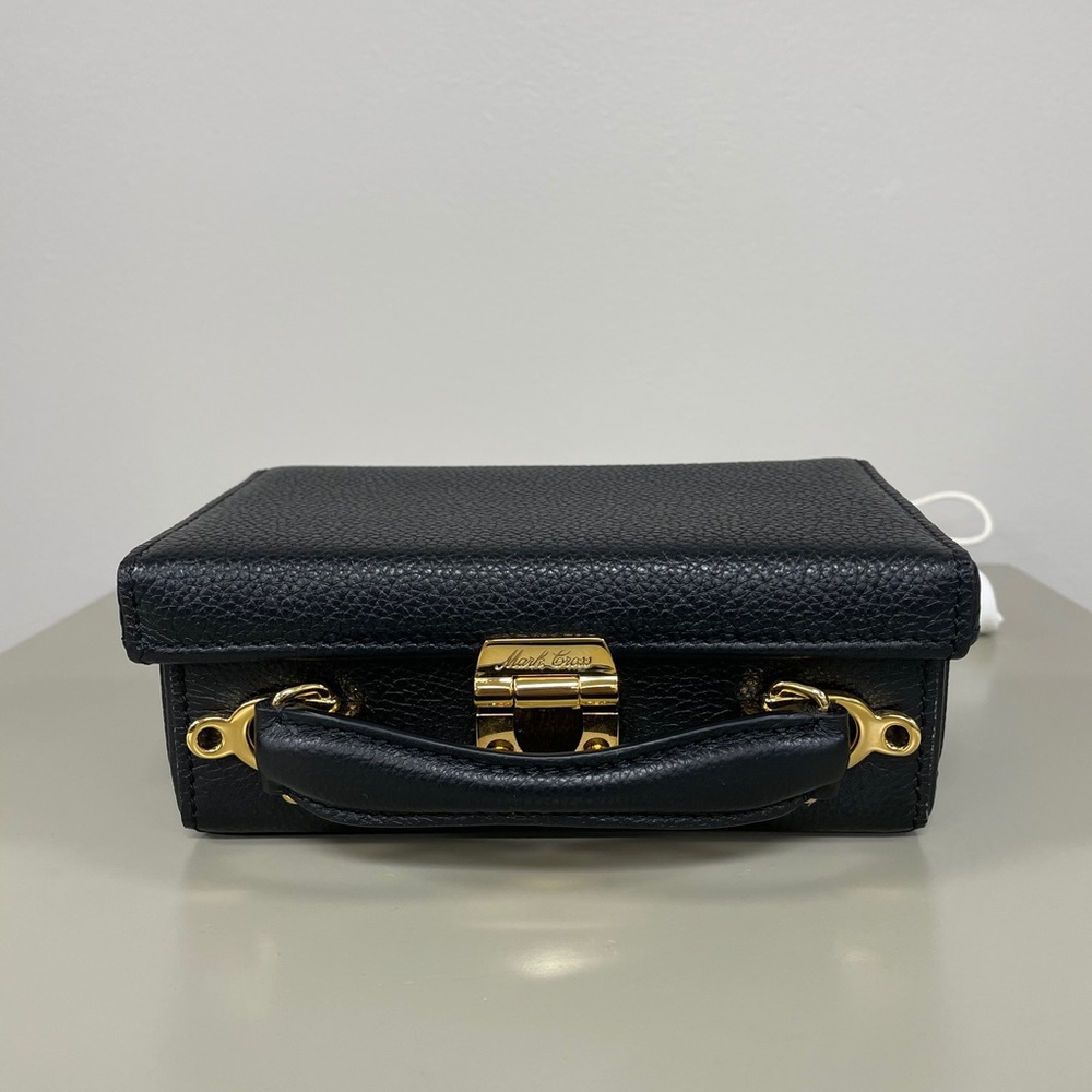 Mark Cross Grace Leather Belt Bag in Black